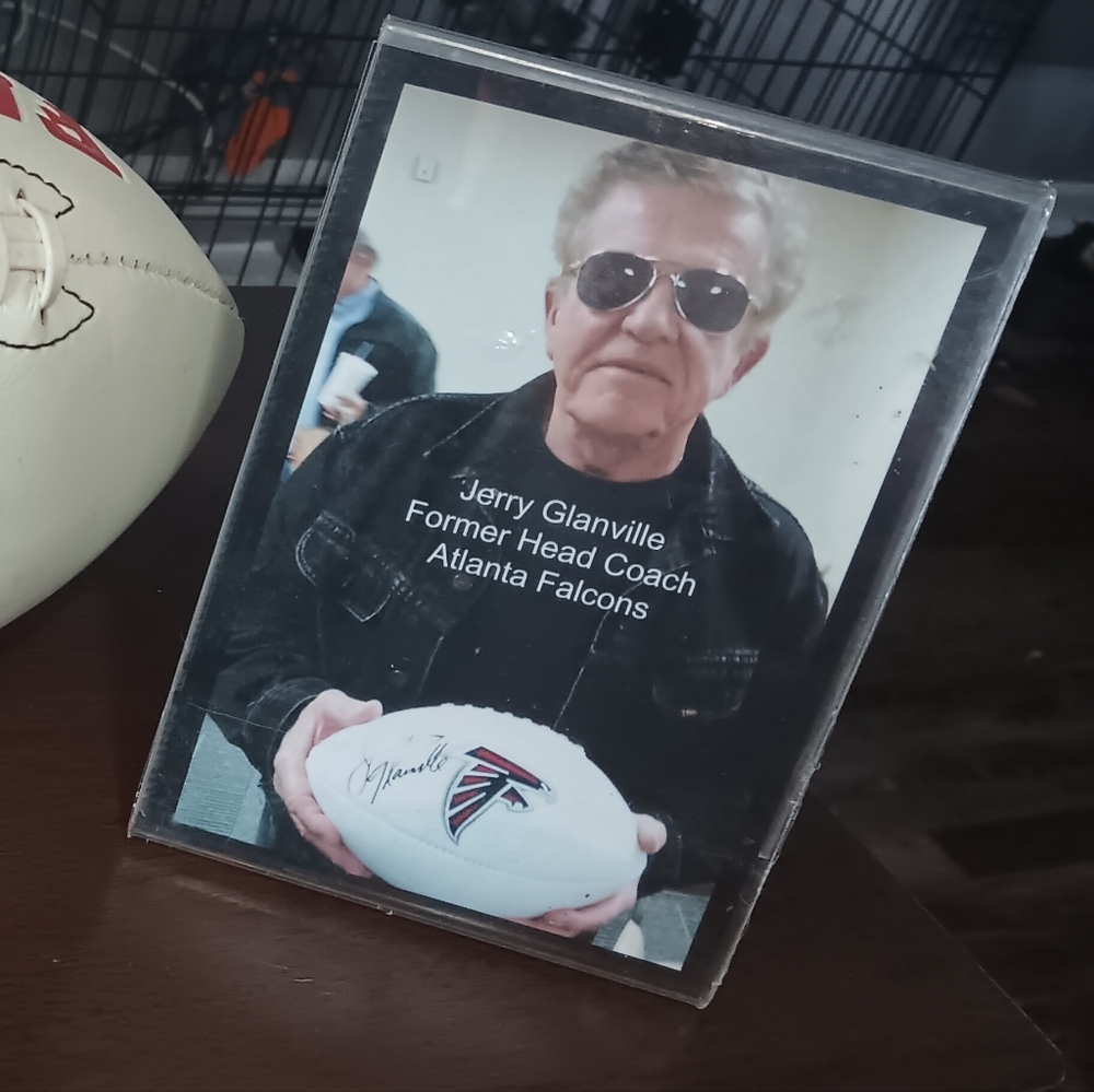 Atlanta Falcons Autographed Football - Picture 2 of 2